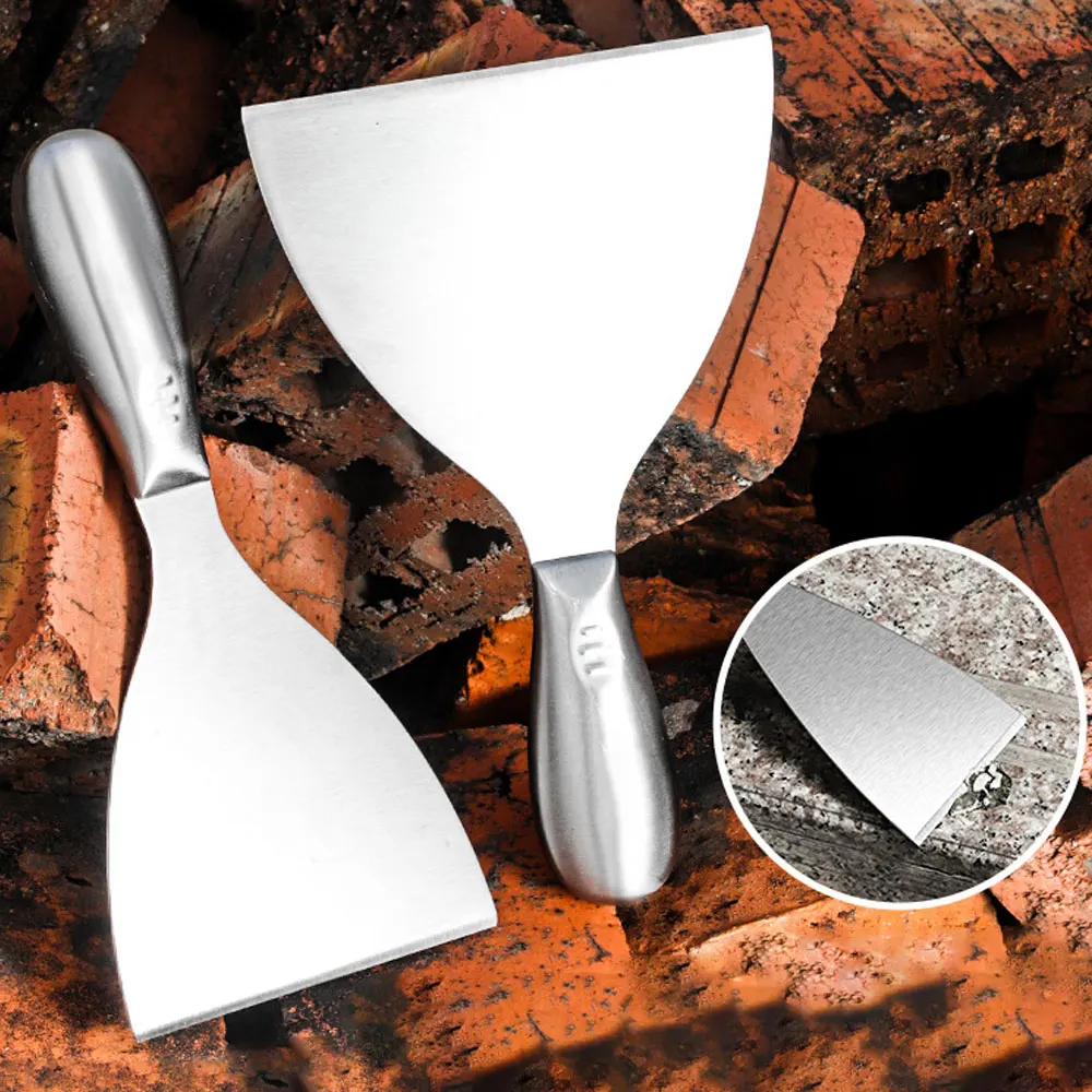 Putty Knife Set 1.5/2/3/4/5/6/8 inch Scraper Spackle Knife Paint Scraper All-Stainless Steel Tool
