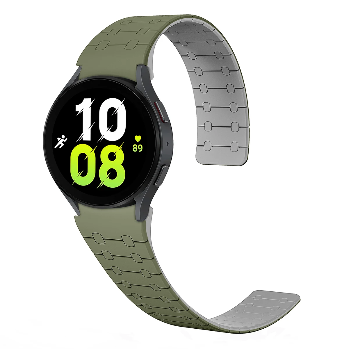 Premium 20mm No Gaps Magnetic Silicone Watch Band Bracelet