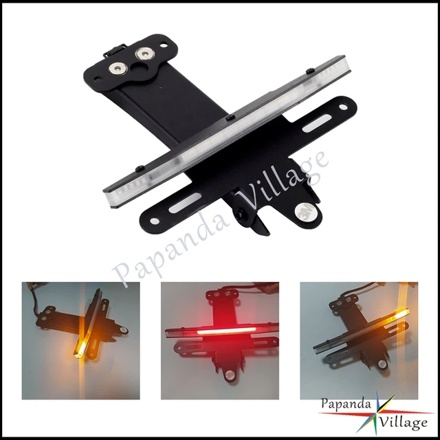 porta matriculas para moto LED para motocicleta, soporte Universal  modificado para Harley Sportster Chopper - AliExpress