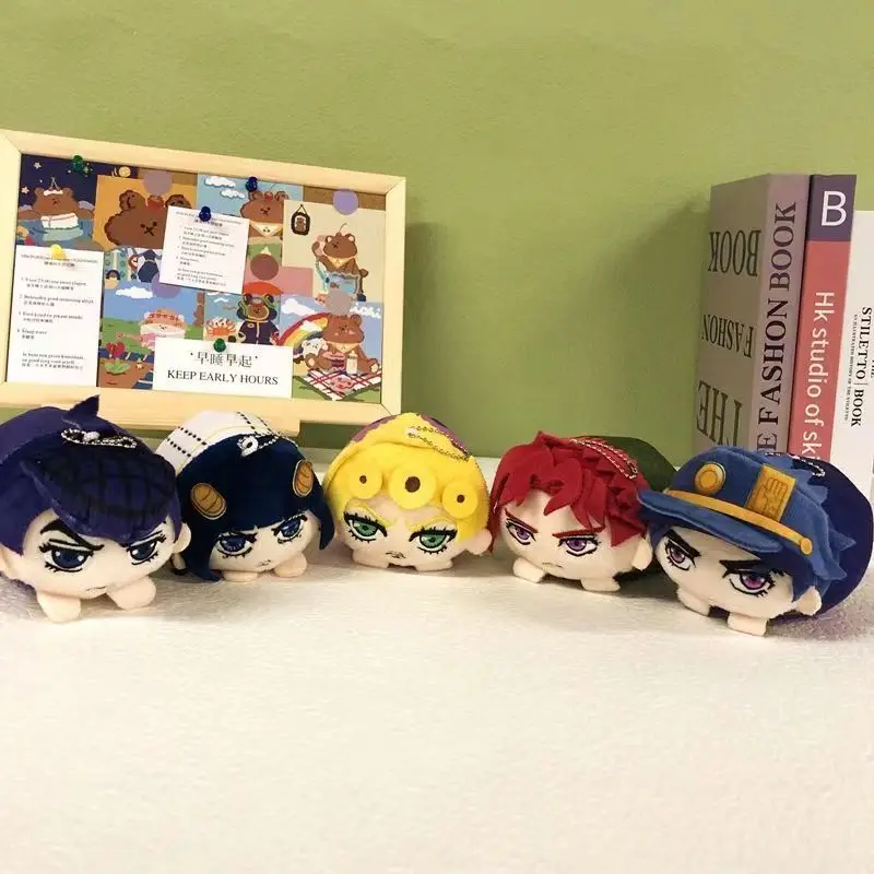 Youxy Anime Schlüsselanhänger JJBA 5 Figuren - Jotaro & Bruno 10cm Plüsch Figuren
