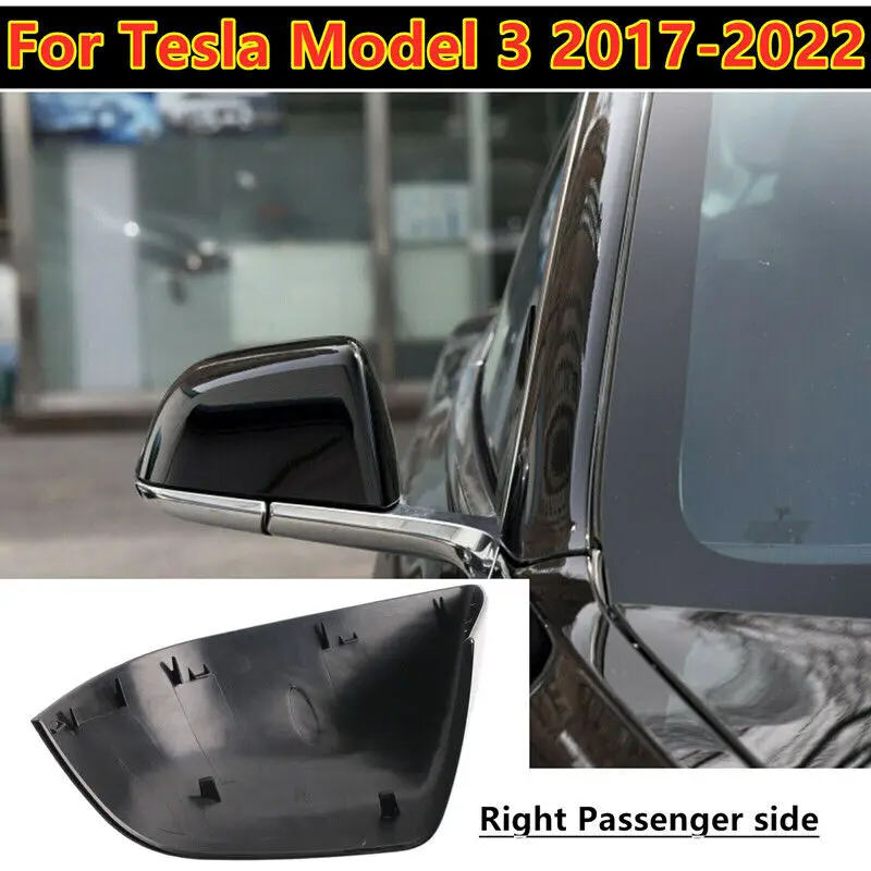 Coque Retroviseur Couvercle De Support Inférieur De Rétroviseur Latéral Chromé Pour Tesla Pour Model 3 2017 2018 2019 2020 2021 Rétroviseurs Latéraux Coque (Couleur