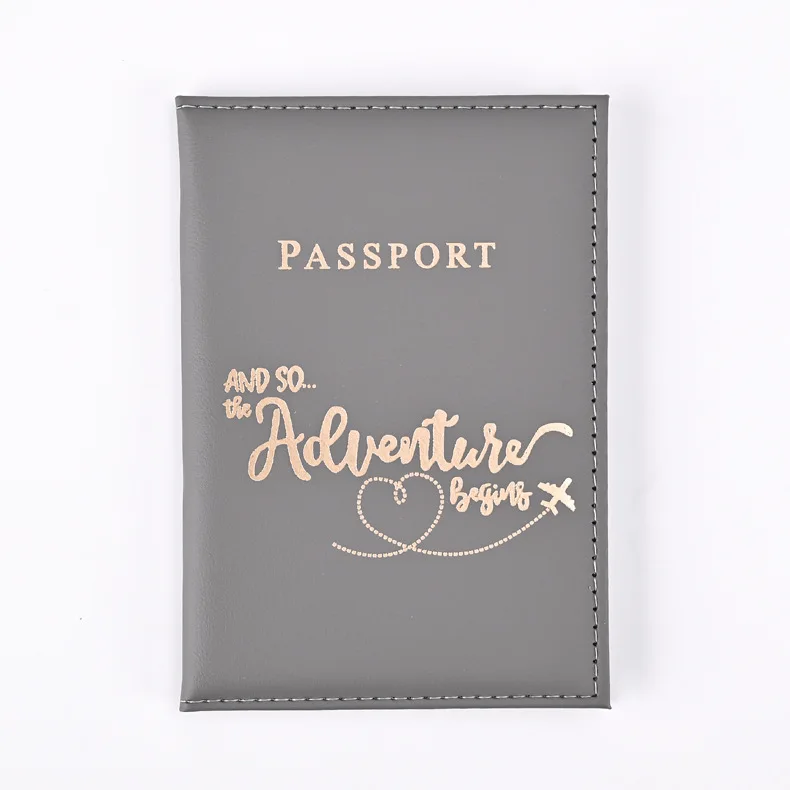 Deluxe 2024 Travel Passport Holder with Stylish Letter Print