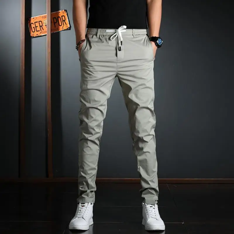 Men's Daily Casual Outdoor Hiking Climbing Fishing Slim Fit Ice Silk Workwear Cargo Jogger Pants Designer Clothes Trousers
