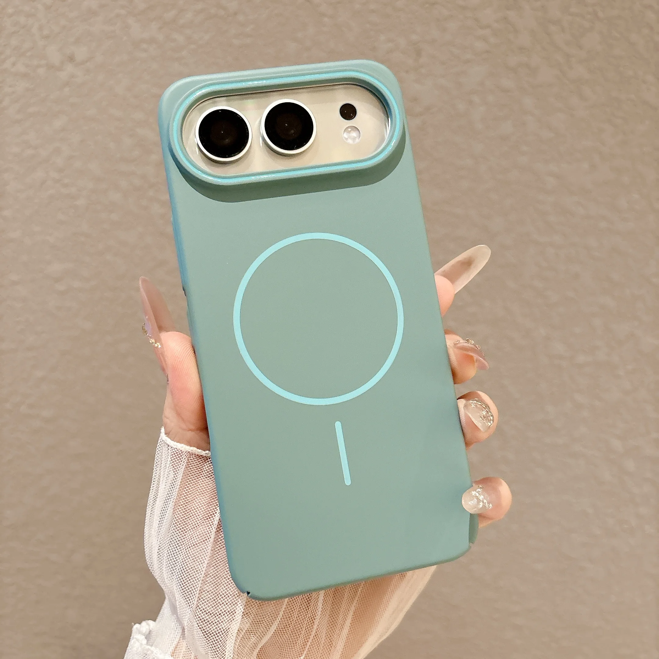 Matte Hard PC Magnetic Slim Cover with Wireless Charging Compatibility