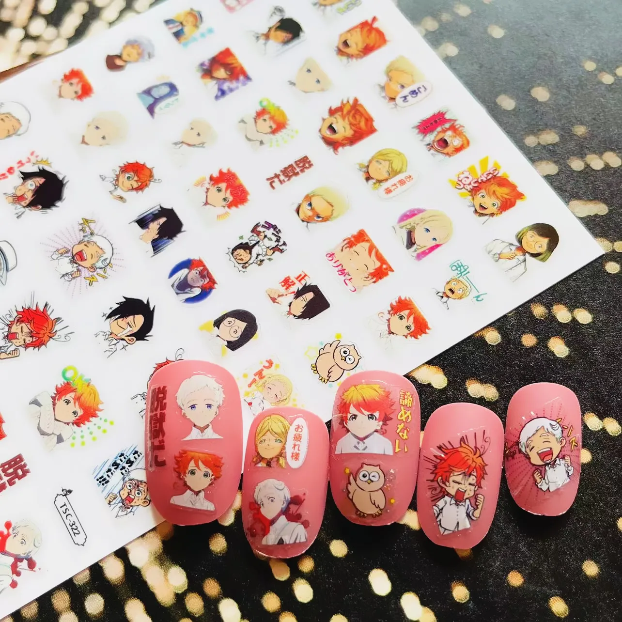 

TSC-322 neverland ARTLIN anime 3d Nail Art Stickers Decal Slider template diy nail tool decorations