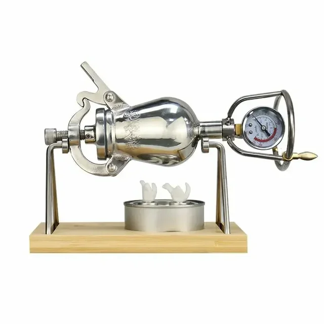 304 Stainless Steel automatic mini popcorn machine home small popcorn pots old fashioned hand cranked popcorn maker 2
