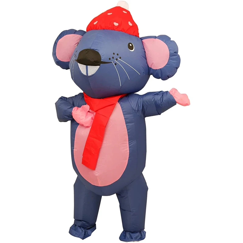 InflatableCostumeAdultBlowUpRatMousecostumeZipperInflatable