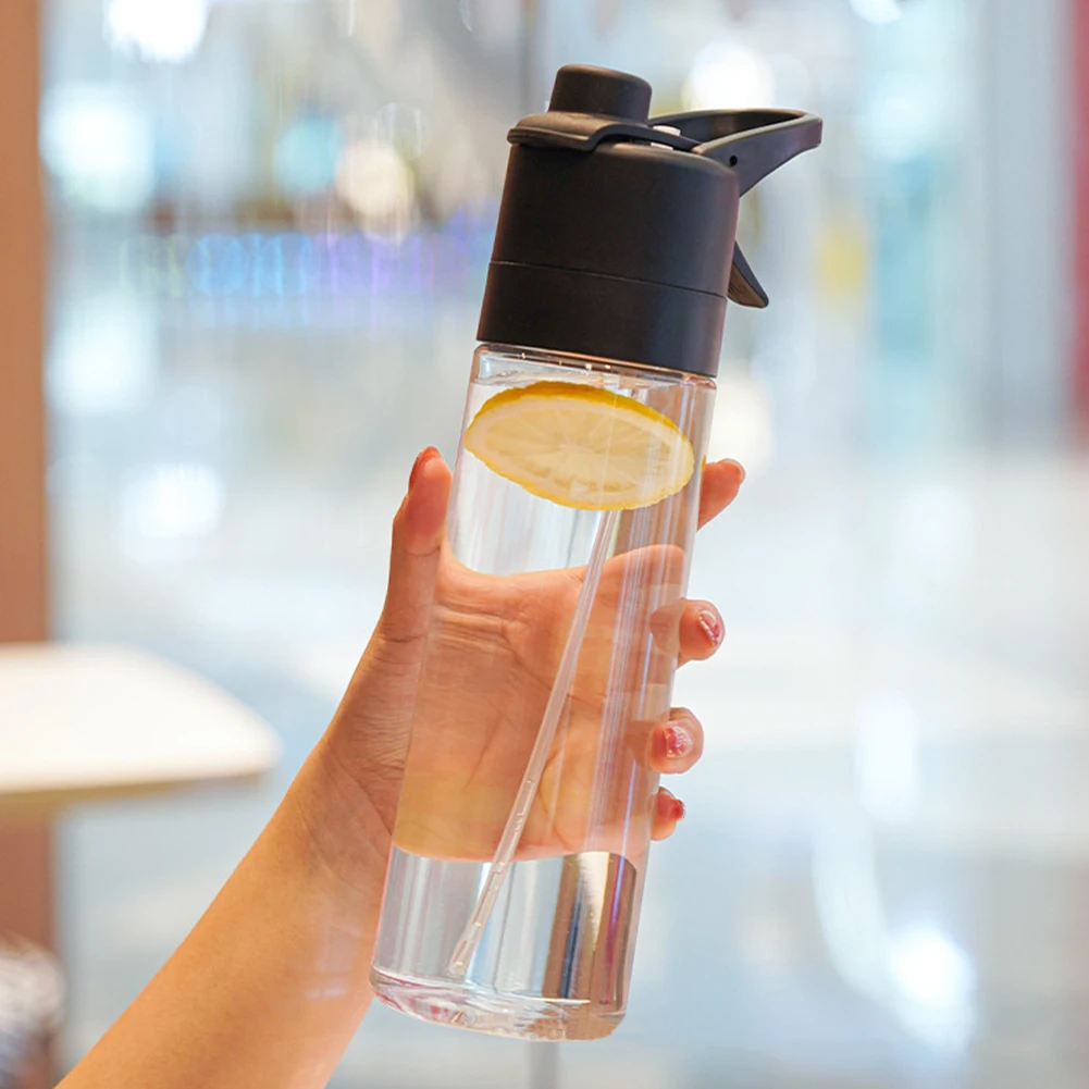 700ml Spray Water Bottle Large Capacity Portable Outdoor Sport Drinking  Bottl Jf