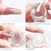 Nail Stamper Jelly Silicone Printing Nail Polish Stamping French Tip Nail Stamp Template with Scraper  Manicure Stencil Tools 6