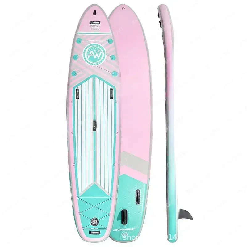 Inflatable Paddle Surfboard Adult Station Riser Novice Pulp Board Girl Pink Yoga Paddle Board Paddleboard
