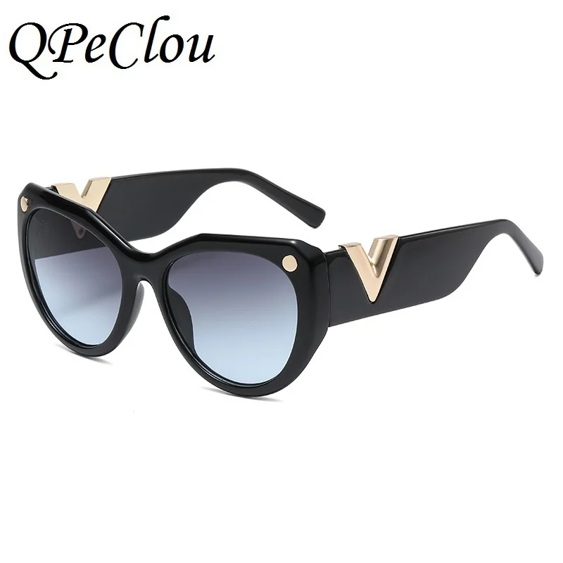 2023 New Fashion Luxury Cat Eye Sunglasses Women Vintage Brand