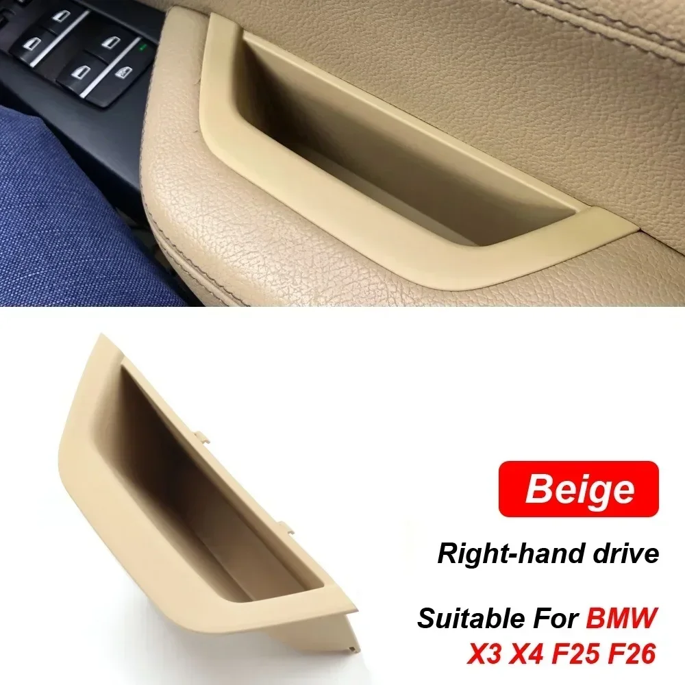 3 Housses Poignée De Porte Intérieure Pour BMW X3 F25 – Noire – ABS – NEUVES