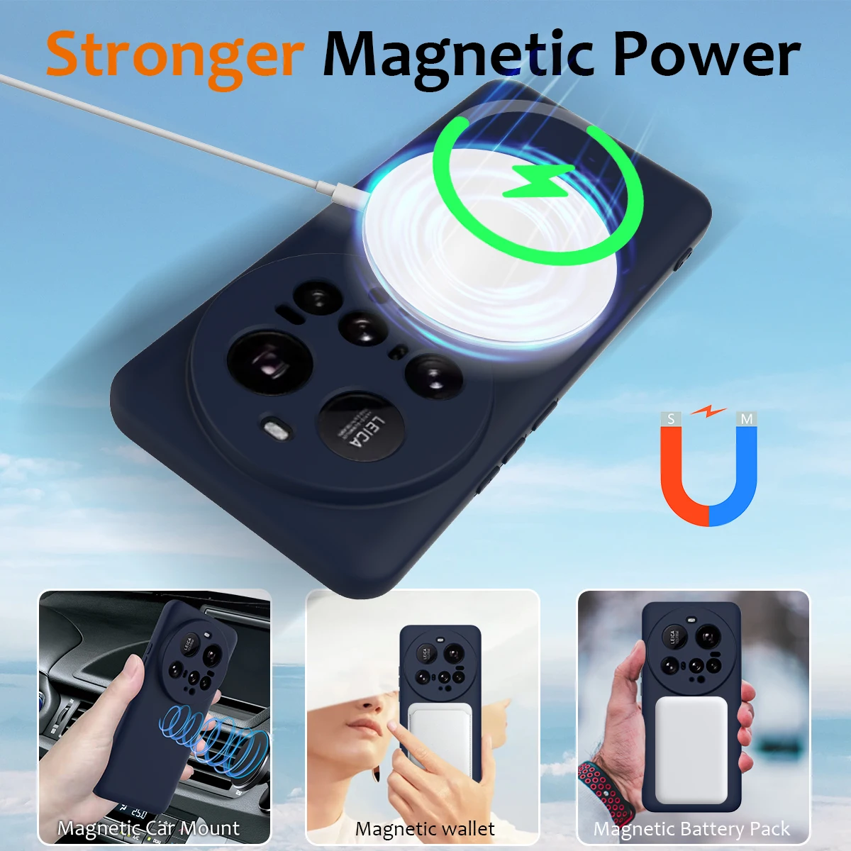 MagSafe Magnetic Liquid Silicone Shockproof Wireless Charging Soft Case