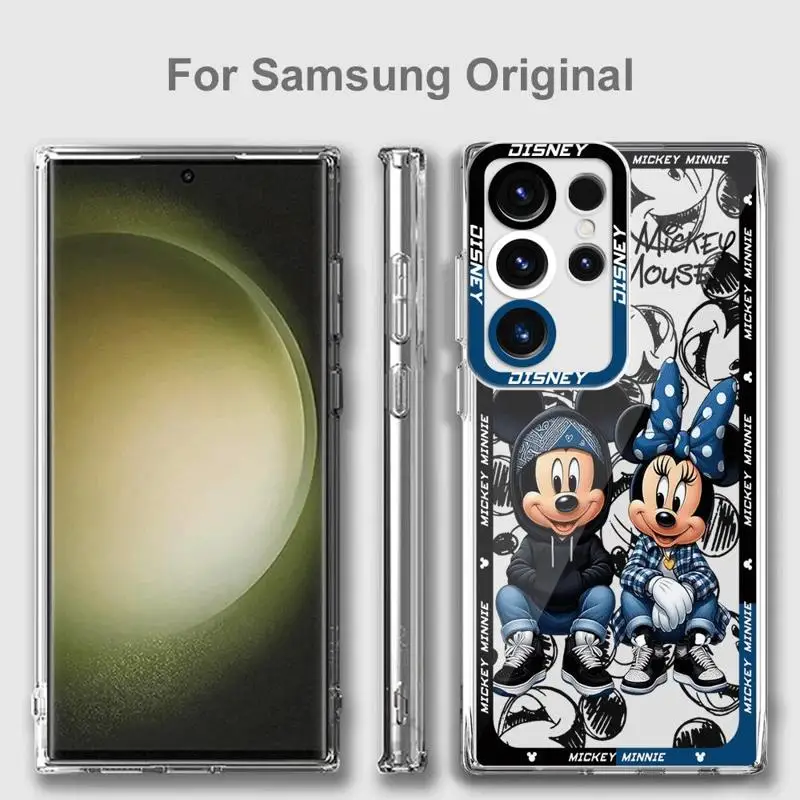 Mickey Mouse transparent clear soft case for Samsung Galaxy S24 Ultra showing Angle EYE feature.
