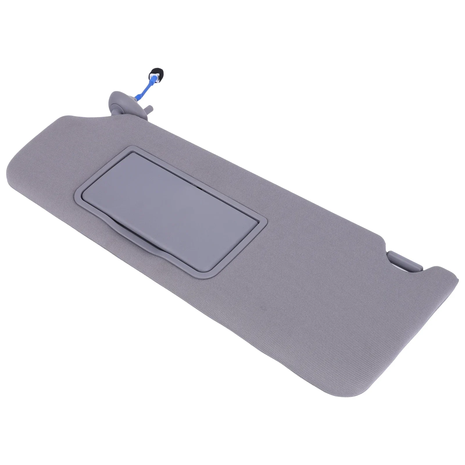 Gray Plastic Cloth Sun Visor with Light for Driver Side