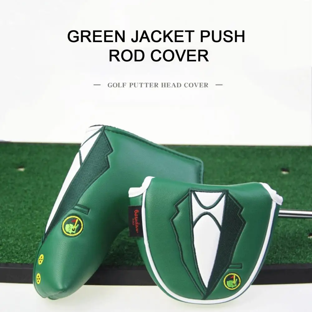 SHABIER Funda Para Putter De Golf | Protector De Piel Sintética Con Cierre Magnético | Diseño Cangrejo Amarillo | Cuchilla Estándar