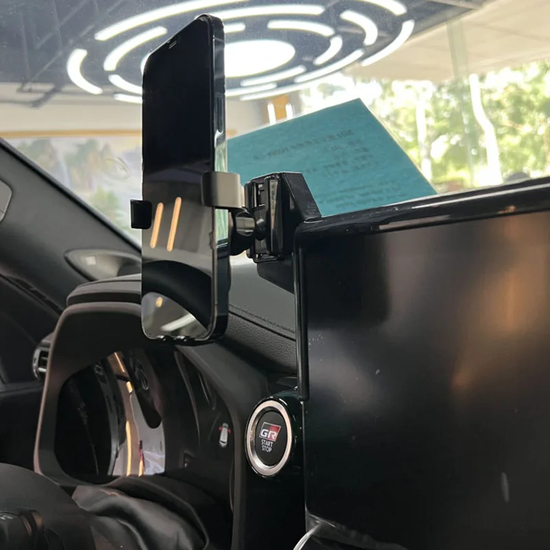 Mobile Phone Holder Car For Toyota Land Cruiser LC300 MagSafe Magnetic Bracket Navigation Stand Accessories USB
