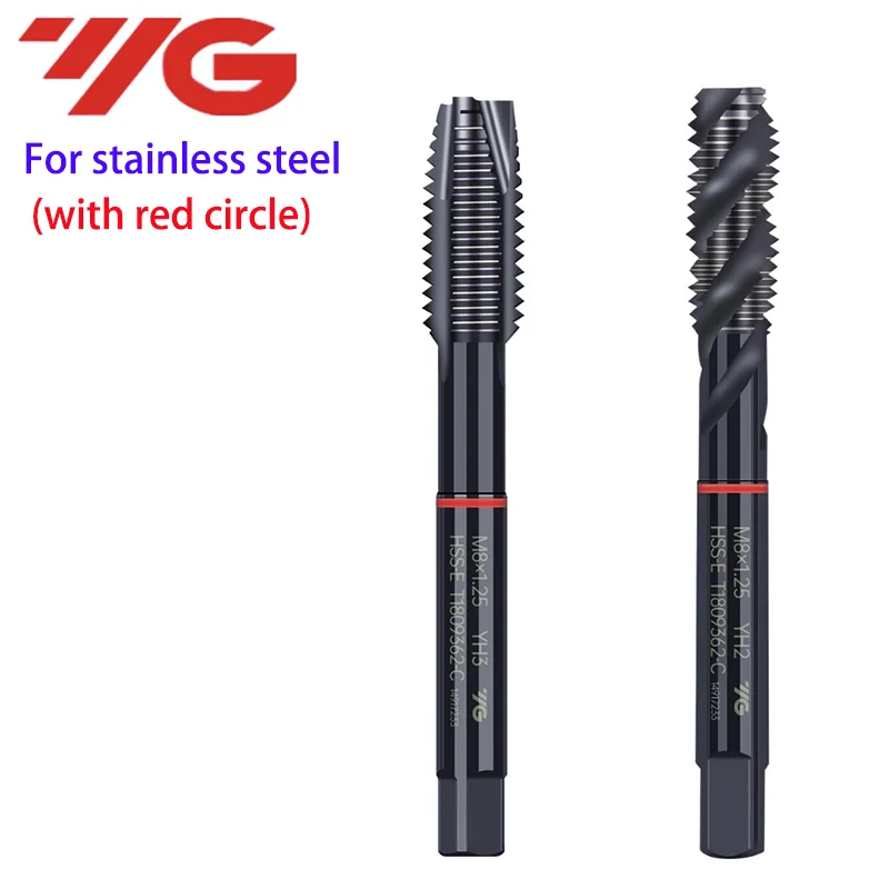 1pcs South Korea HSSE INOX Metric Spiral Fluted Tap M2-M12 Spiral Pointed Tap Machine