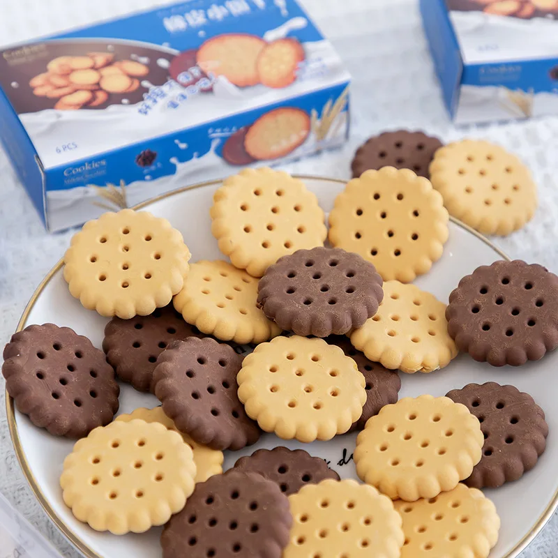 Cute Kawaii Creative Biscuit Eraser Cookie Rubber School Supplies Stationery Novelty Lovely Cake Eraser - 4