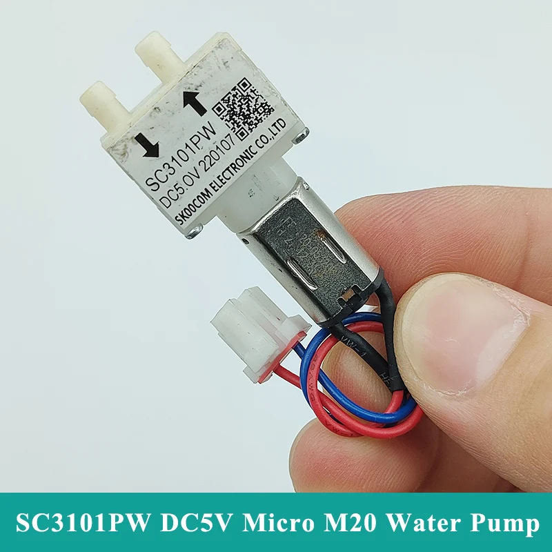 SKOOCOM SC3101PW Micro Water Pump DC 3V 3.7V 5V Small Mini M20 Diaphragm Self-priming Suction Pump DIY Sweeping Robot Cleaner 1pcs micro water pump 24v dc motor 370 small mini water diaphragm pump self priming pump vacuum pump low noise diy