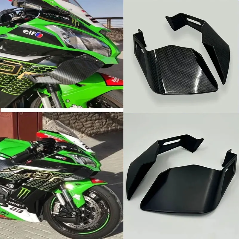 

Для Kawasaki Ninja ZX10R ZX-10R 2008 -2019 2020 2021 2022 ZX 10R мотоциклетные крылья с аэродинамическими боковыми крыльями