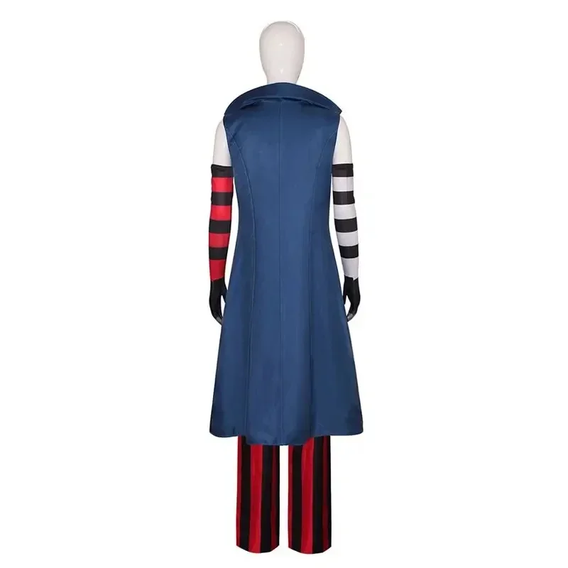 Anime Hazbin Velvet Cosplay Costume Adult Women Fashion Sexy Red Black Stripes Halloween Uniform Party Outfit