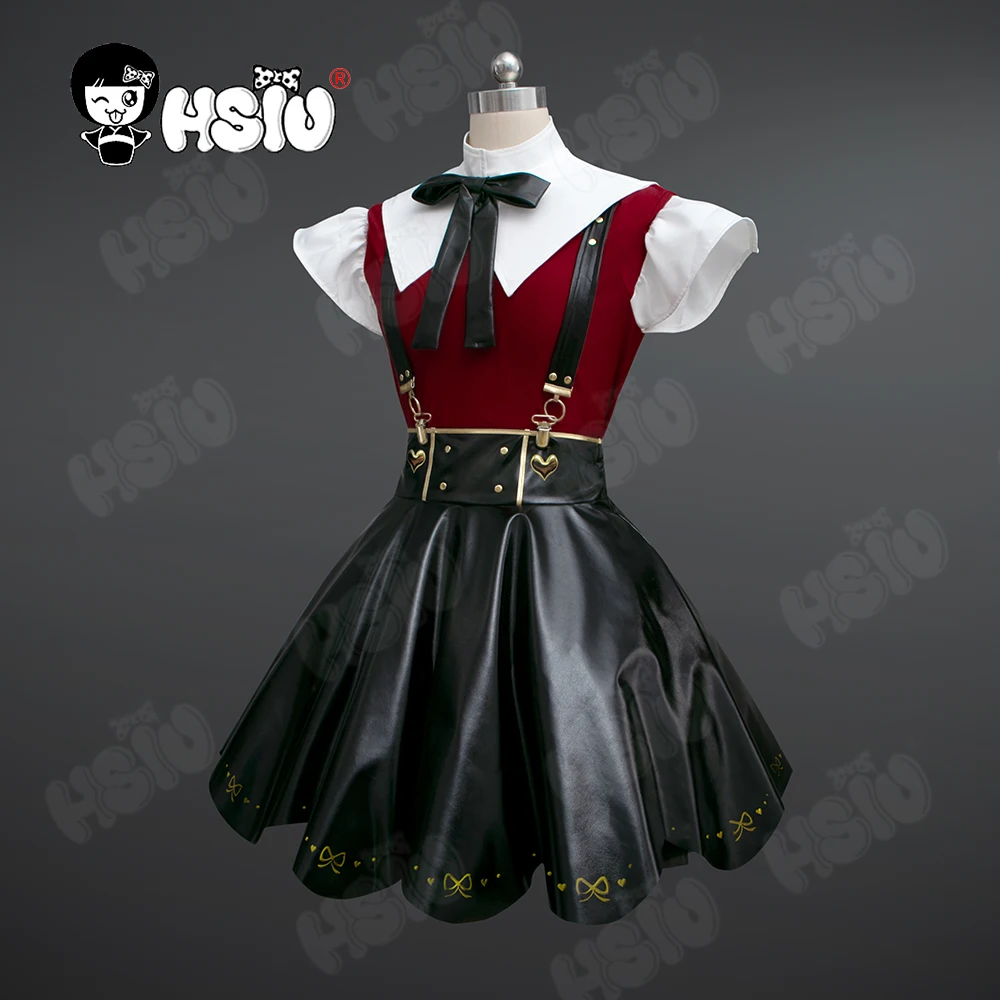 Needy girl overdose cosplay Costume Game needy girl overdose Cosplay HSIU Black Faux Leather Skirt Set Abyss KAngel Cosplay cute halloween costumes