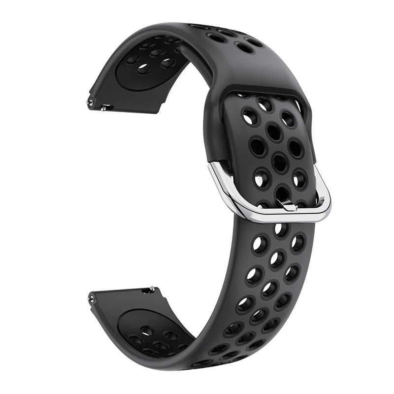 Silicone Smart Watch Strap - Adjustable 20/22mm Band for Enhanced Comfort and Style