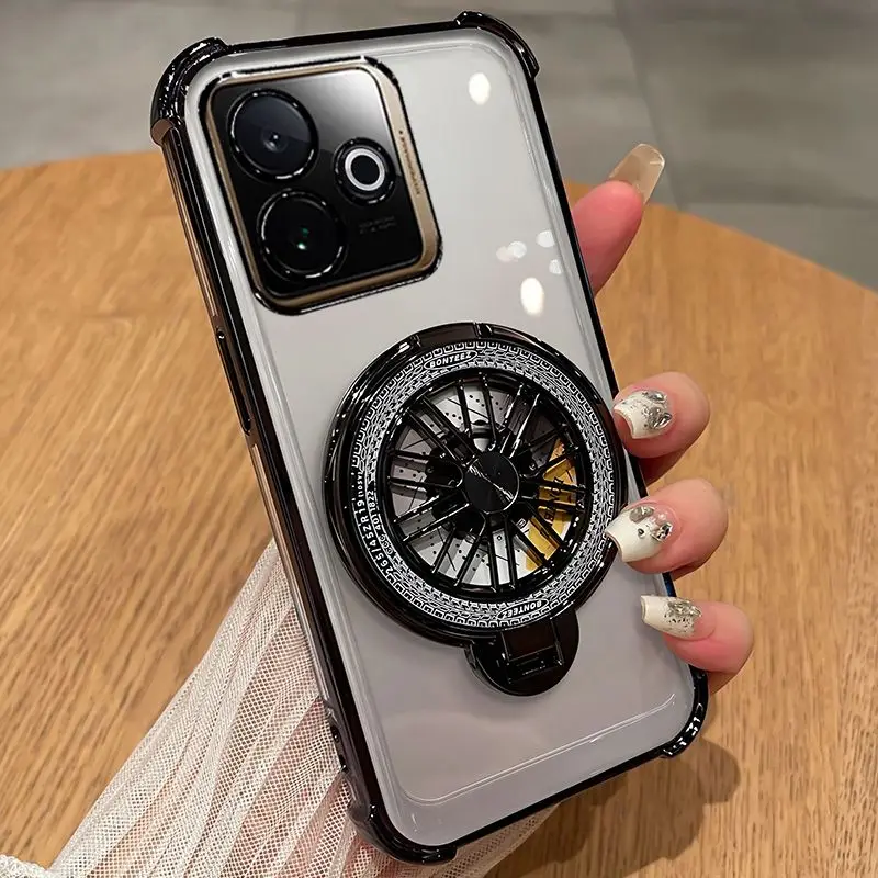 Ultra-Thin Four-Corner Anti-Drop Case with Spinning Top Bracket