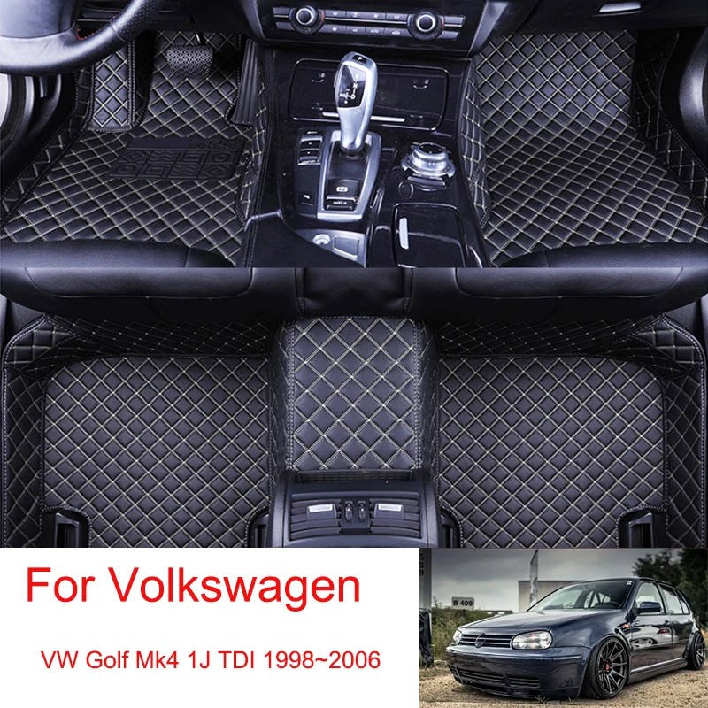 CustomCarFloorMatsForVWVolkswagenGolfMk41JTDILeatherAuto
