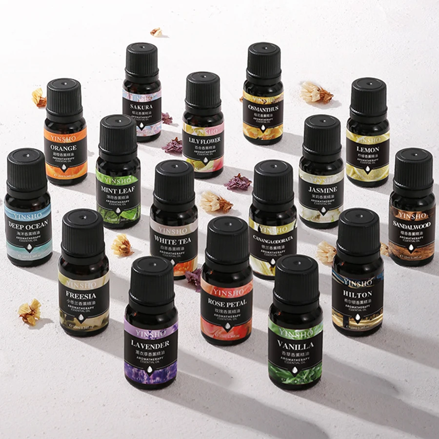 Home Fragrance Products 1PC 10ml Essential Oils Aromatherapy Diffuser Humidifie Hilton Plant Aroma Oil Help Sleep Lavender Home Fragrance Oils