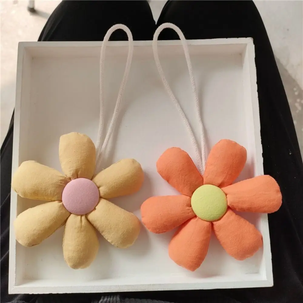

1 Pc Fresh Cloth Flower Bag Pendant Cute Backpack Decoration Cute Floral Lanyard Creative Bag Match Accessories