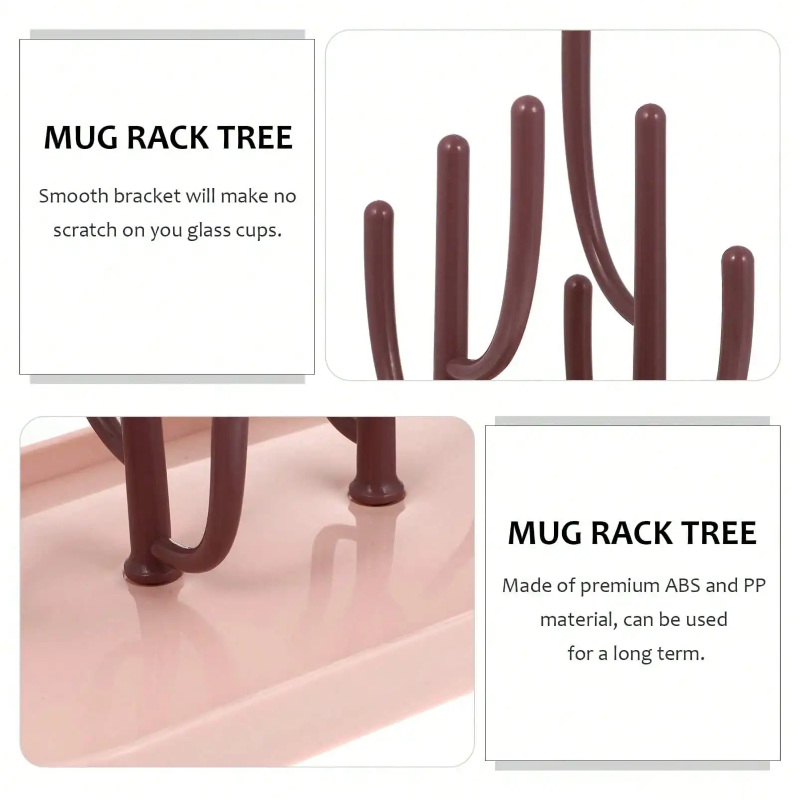 Bottle Drying Rack Cactus Cup Drying Rack Mug Stand Small Portable Bottle Dryer Holder with Drain Tray for Cups Teats Pump Parts