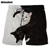 New Fashion Cute Cat Graphic Board Shorts For Men 3D Printed Casual Unisex Funny Animal Beach Swimming Shorts Men Trunks 5