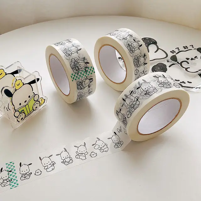 Kawaii Pochacco Cartoon Long Express Packing And Sealing Color Printing Tape  Anime Sanrio Girl Heart Cute 4.5cm Wide Large Tape - Movies & Tv -  AliExpress