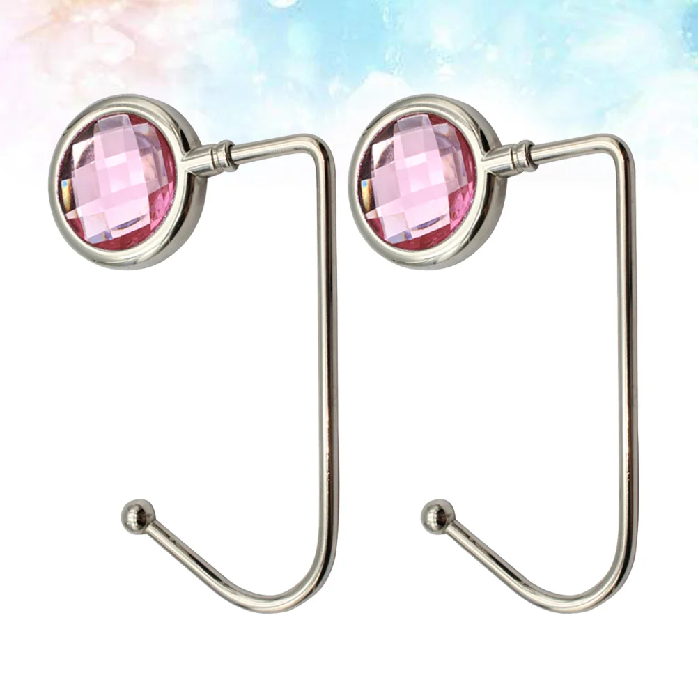 

2pcs Purse Hook Hanger Metal Handbag Hanger Hook Portable Bag Table Hanger for Table Desk ( )