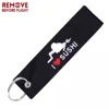 I LOVE SUSHI Keychain 1 PC Embroidery Fashion Key Chains for Motorcycle Keyring 1