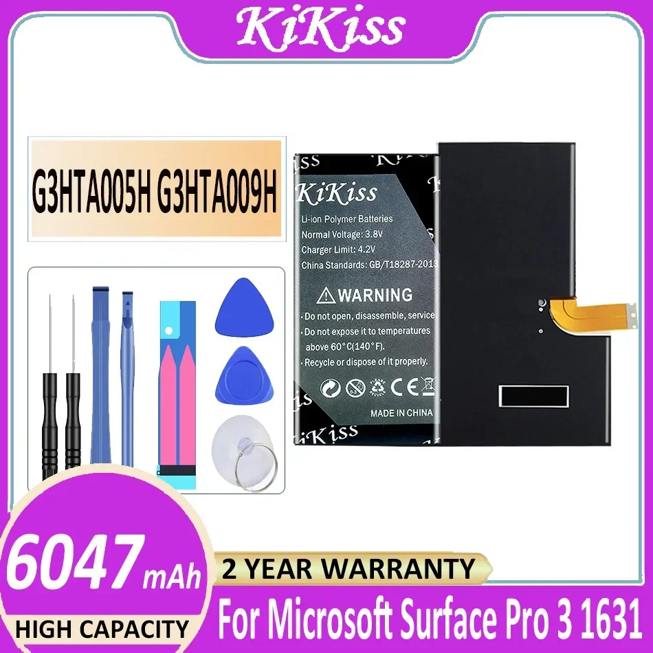 Batteria Kikiss Per Tablet Microsoft Surface Pro 3 1631 1577-9700, Muslimexatpro 3 1645 1657 Series Tablet Pc Muslimah