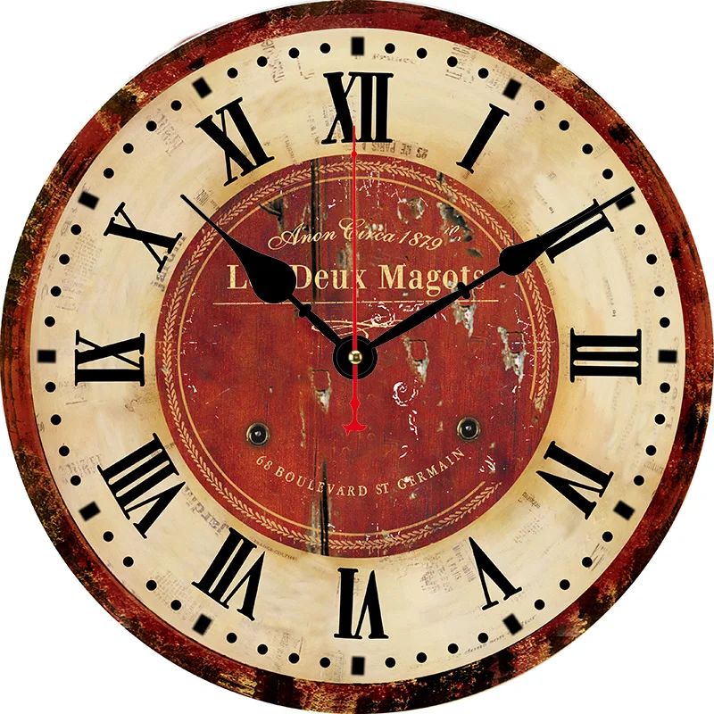 Vintage Wood Wall Clock hlc20805  