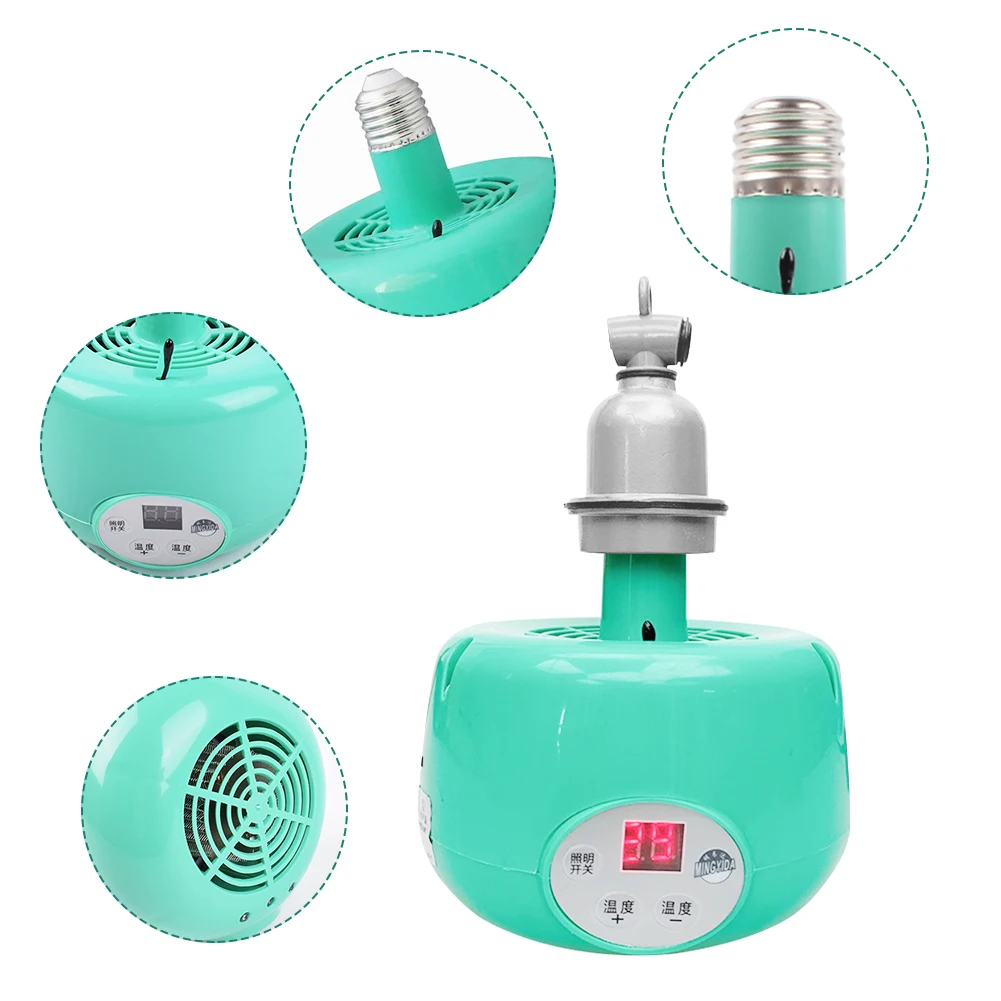 Pet Heating Lamp Chicken Heater Farm Smart Heating Lamp Warm Light Chicken Poultry Breeding Thermostatic Temperature Controller Heater Heating Lamp