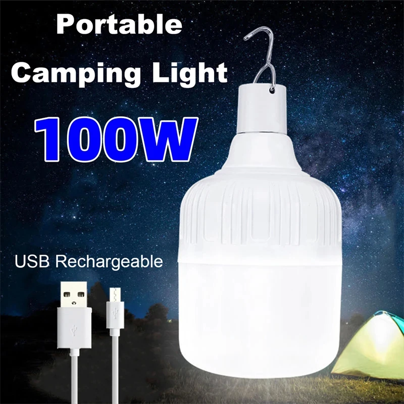 Camping Light Portable LED Lights USB Rechargeable 20W-100W Waterproof Bulb Emergency Lantern camping light portable lanterns camping lamp camping lantern emergency lights portable light bulb