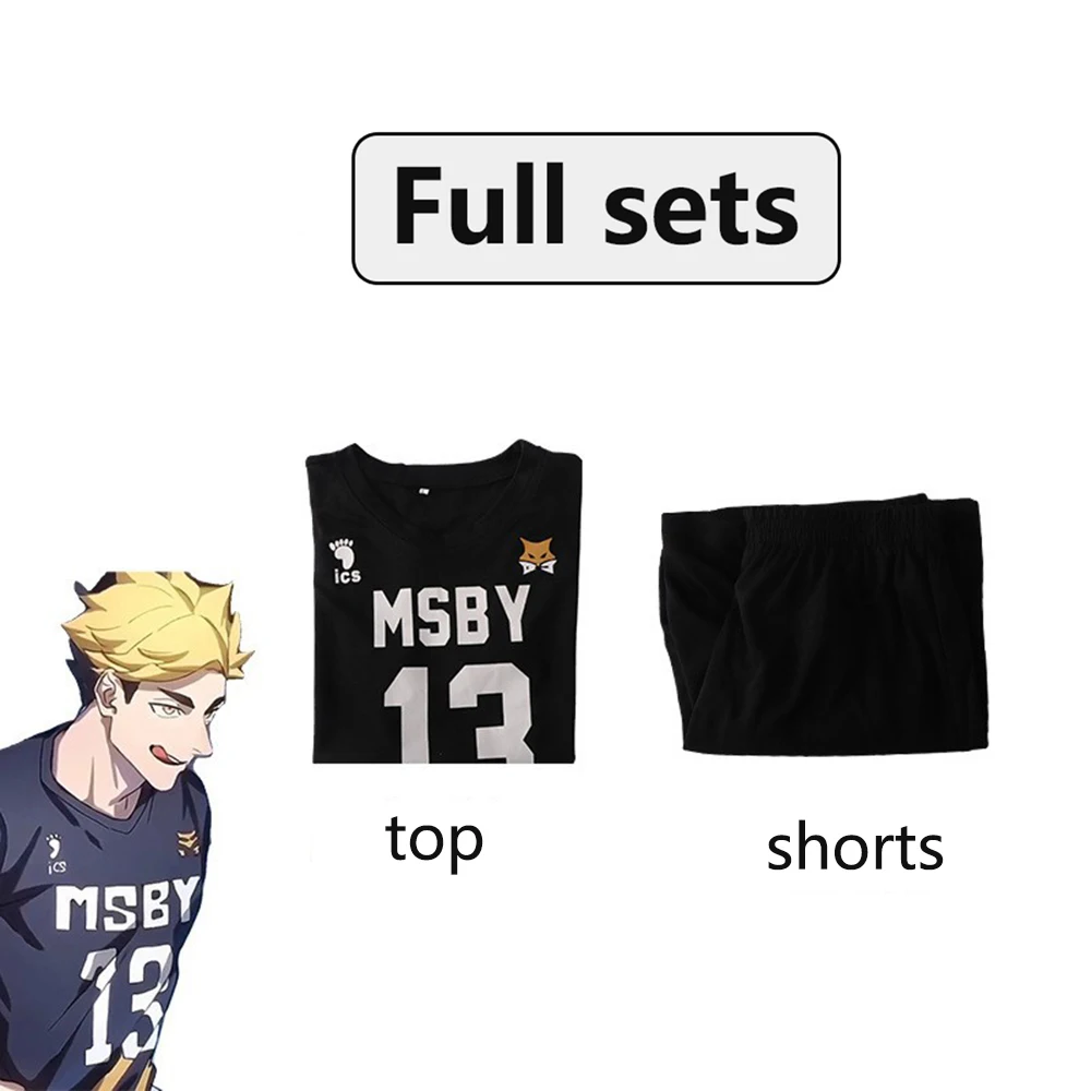 Haikyuu!!-Inspired Volleyball Jersey Costume Set for Cosplay Events