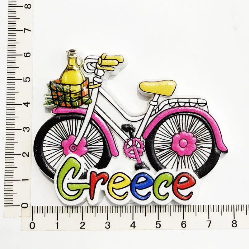 

Креативный магнит на холодильник для греческого велосипеда