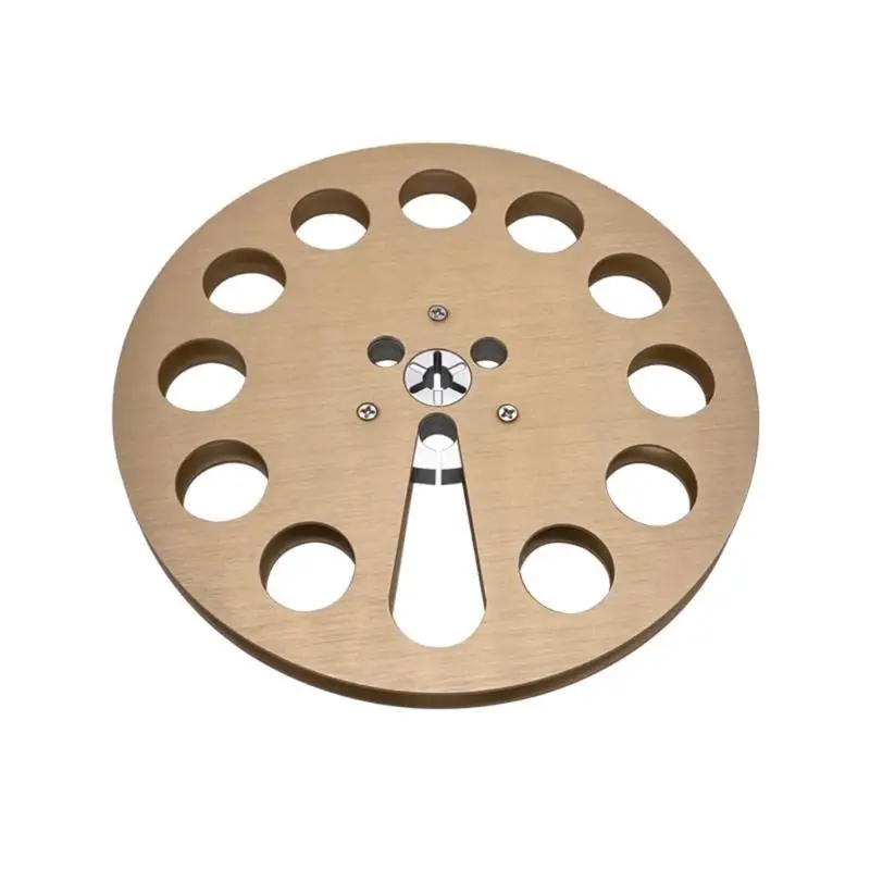 652F Leere Bandspule aus Aluminiumlegierung mit 12 Löchern, stilvoll – 7-Zoll-Magnetbandspule – Detail 1