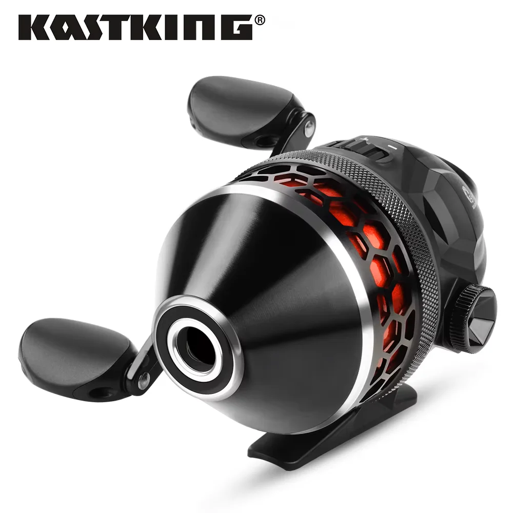 Moulinet spincast KastKing Brutus design push-button - Ratio 4.0:1 haute vitesse facile à utiliser