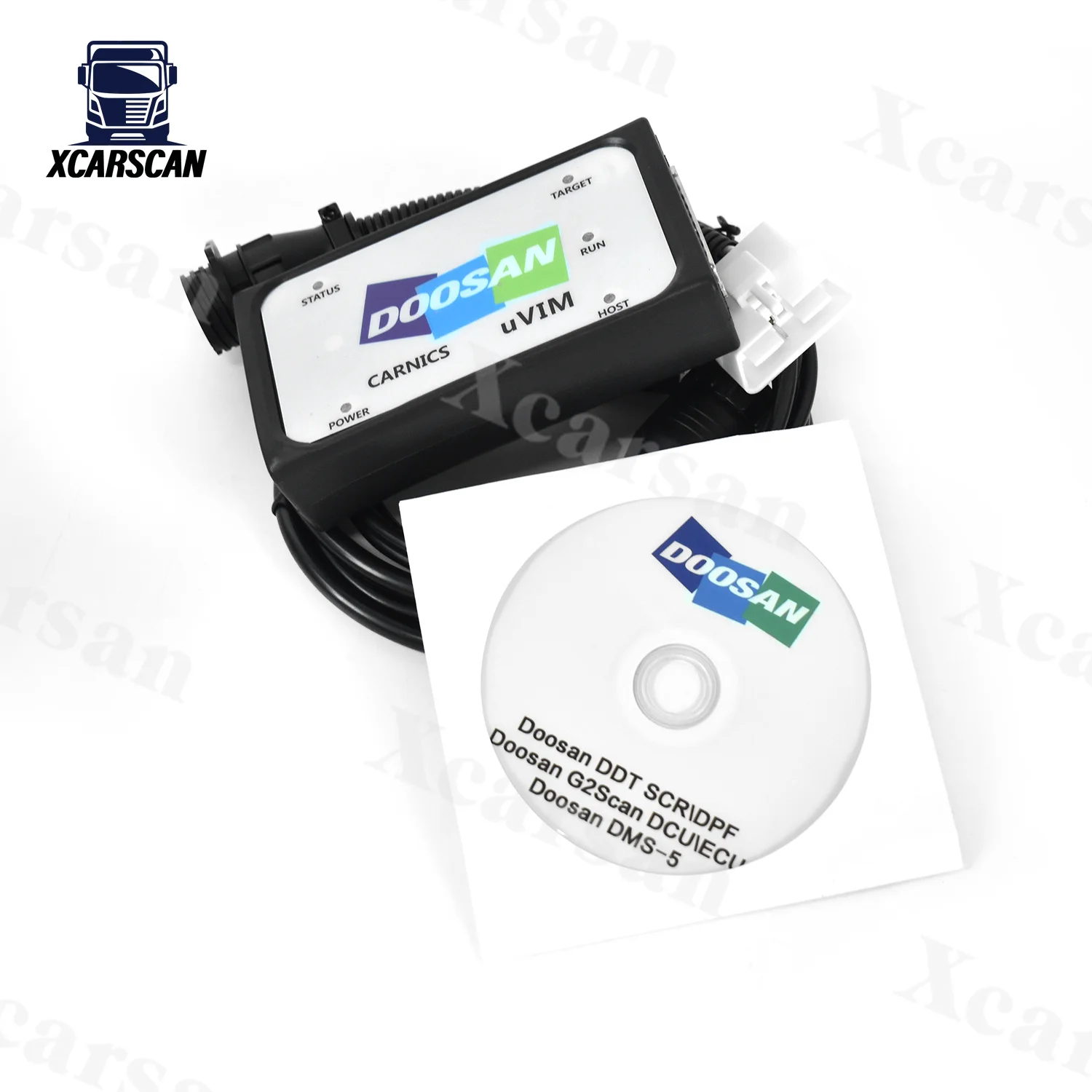 Outil Diagnostic Doosan UVIM Pour Pelleteuse/chariot - Compatible ABS, DPF, EPB, Câbles USB Inclus