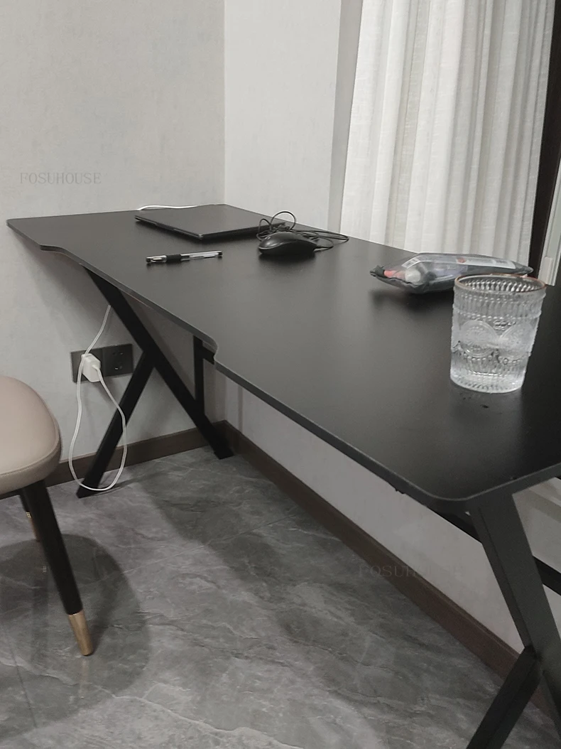 Description Picture 6 of itemModern Fiberboard Gaming Tables for Office Desktop Study Reading Desk Light Luxury Simple Design Computer Desks for Living Room