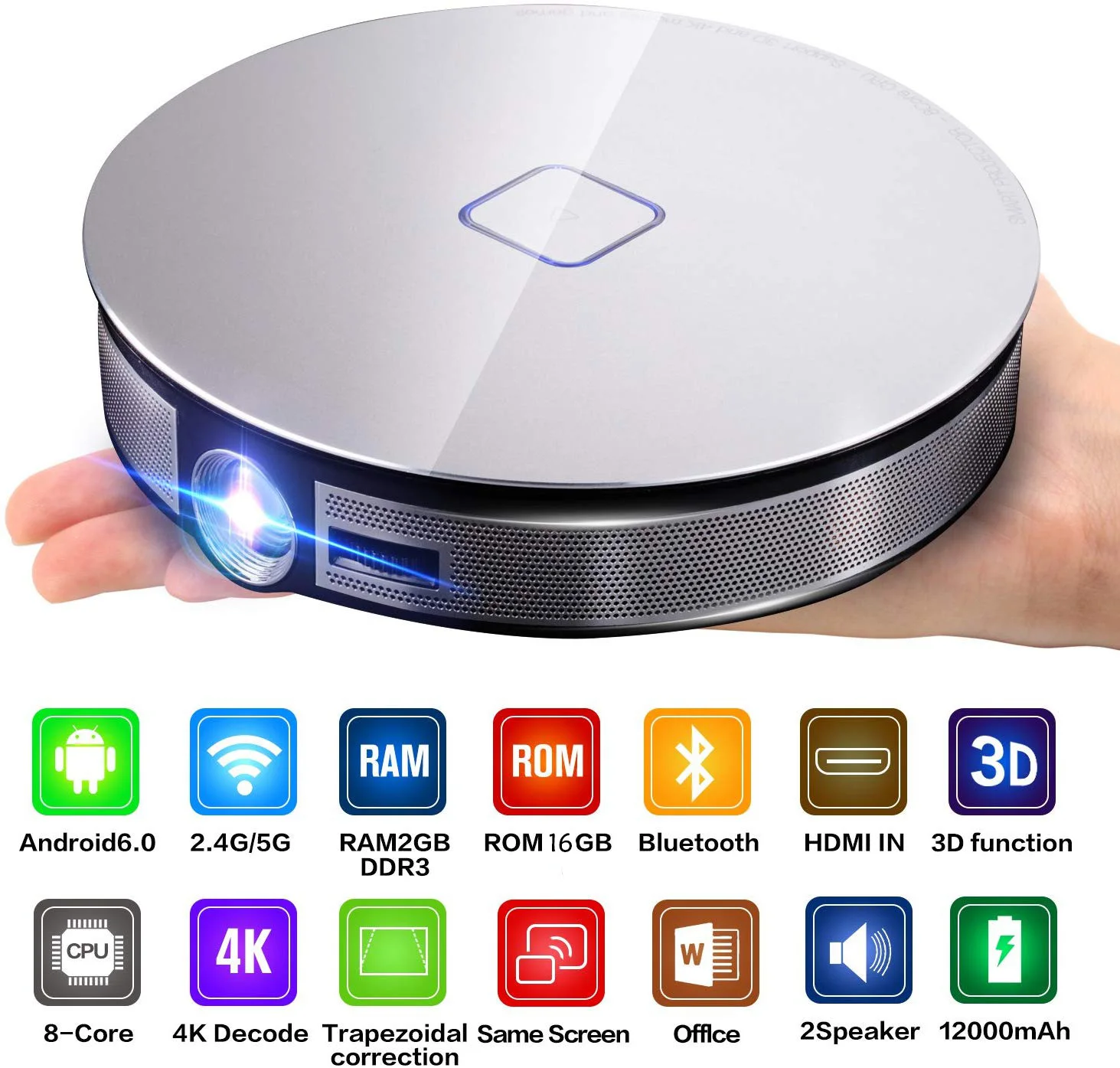 Brightness High Quality Home Projector Smart Mini Digital Audio Video Projectors DLP Polarized 3d Projector