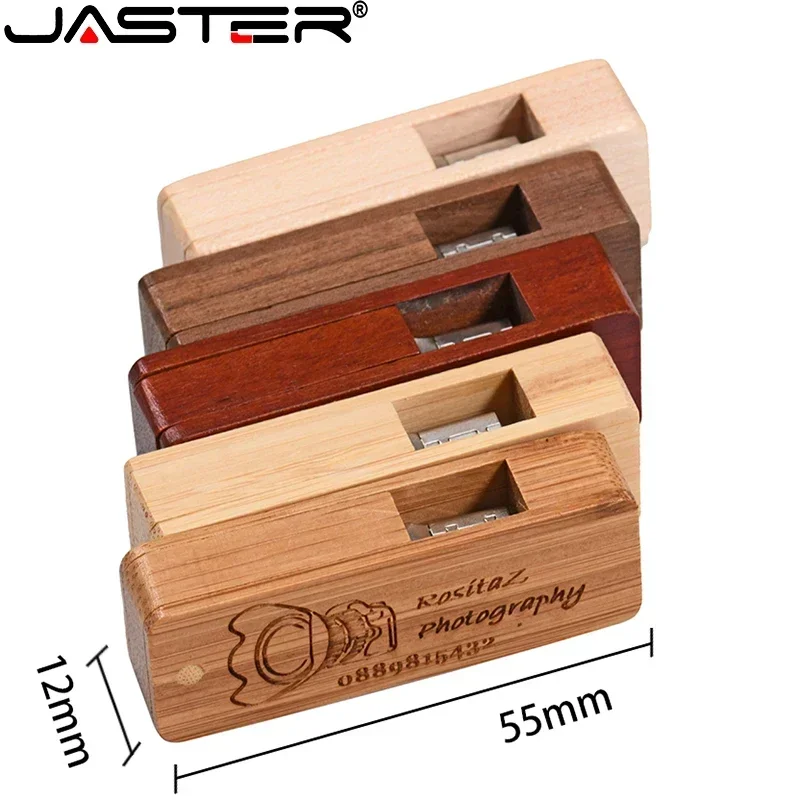 무료 맞춤 로고 USB 플래시 드라이브 메모리 스틱 사진 선물 펜 드라이브 저장 장치 128GB 64GB 32GB 16GB 나무 상자 펜드라이브