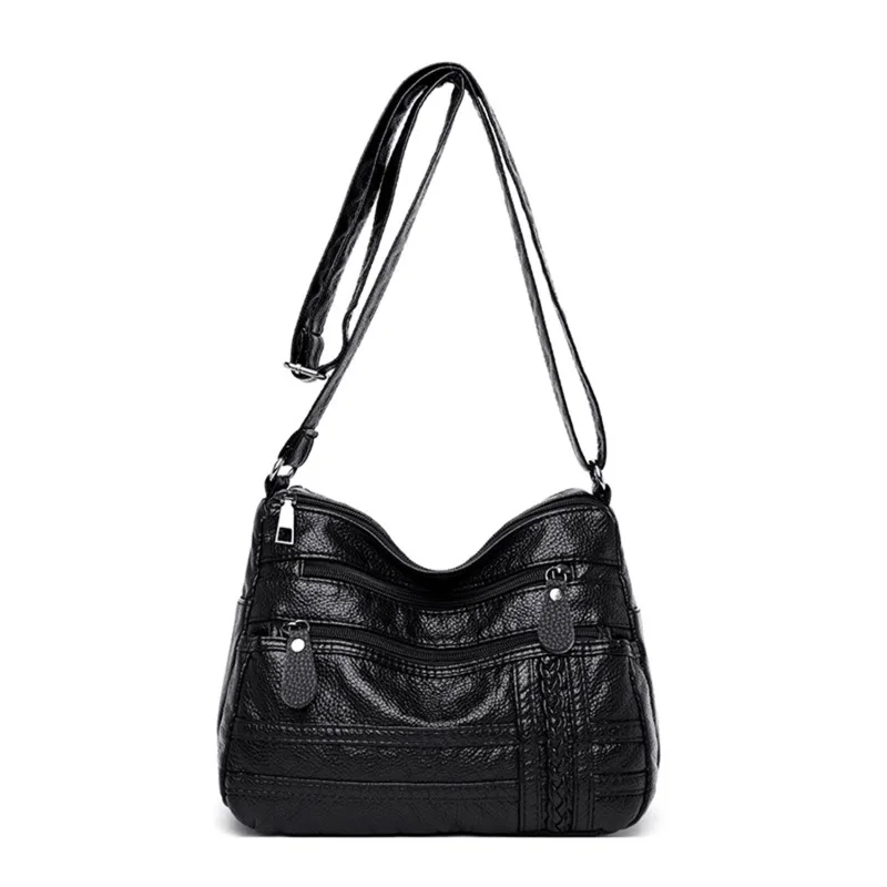 Fashion Women Bag Pu Soft Leather Shoulder Bag Multi-layer Crossbody Bag Quality Small Bag Brand Red Handbag Purses 9